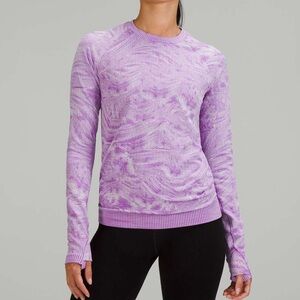 Lululemon Rest Less Pullover long sleeve faint lavender size 8
